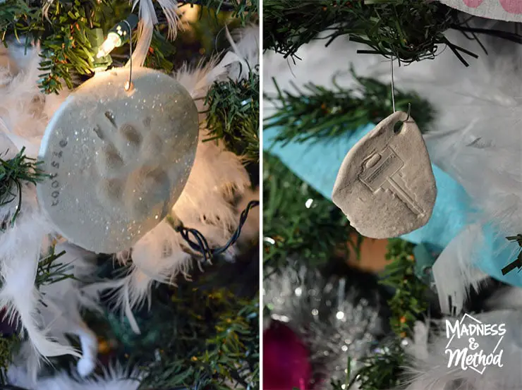 alternative handprint ornaments