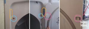 hardware covers on dryer door