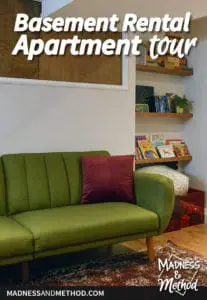 basement apartment tour