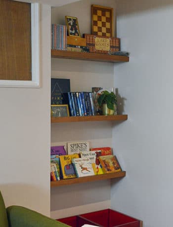 renter and family friendly shelves