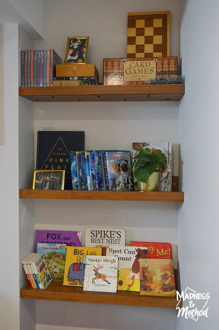 kid friendly shelves