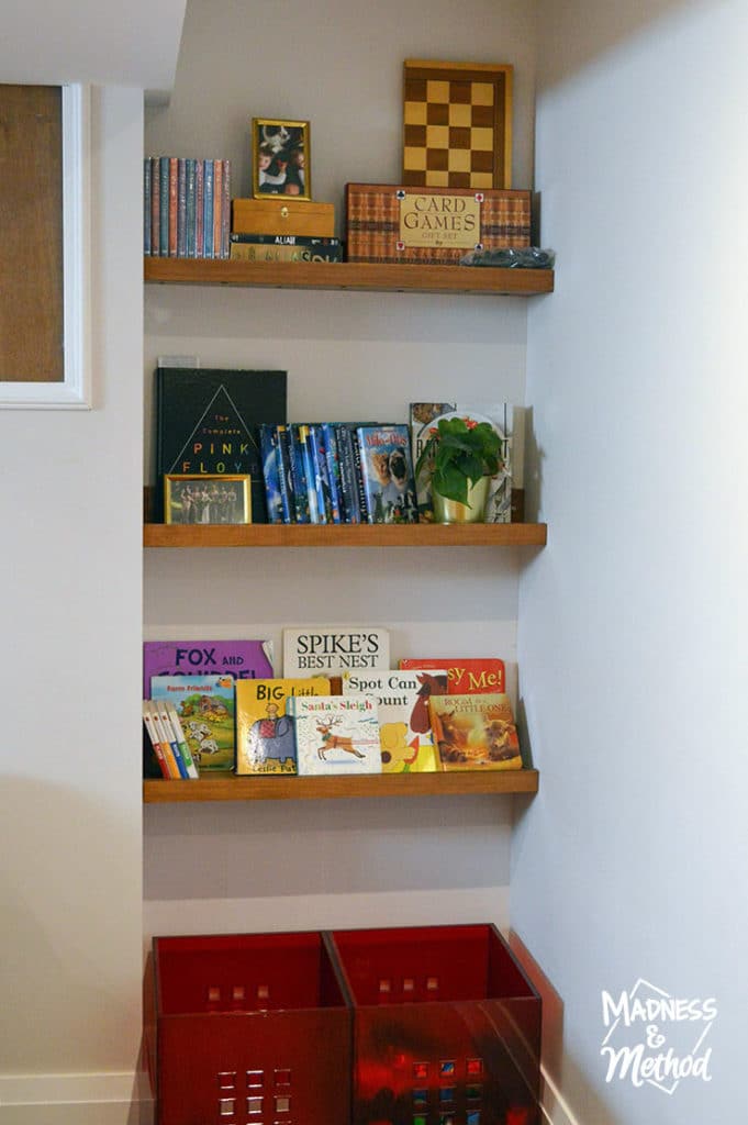 Our (Renter &) FamilyFriendly Shelves Madness & Method