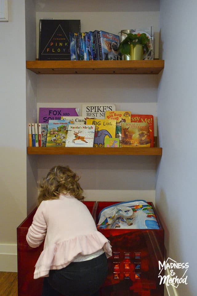 Our (Renter &) FamilyFriendly Shelves Madness & Method