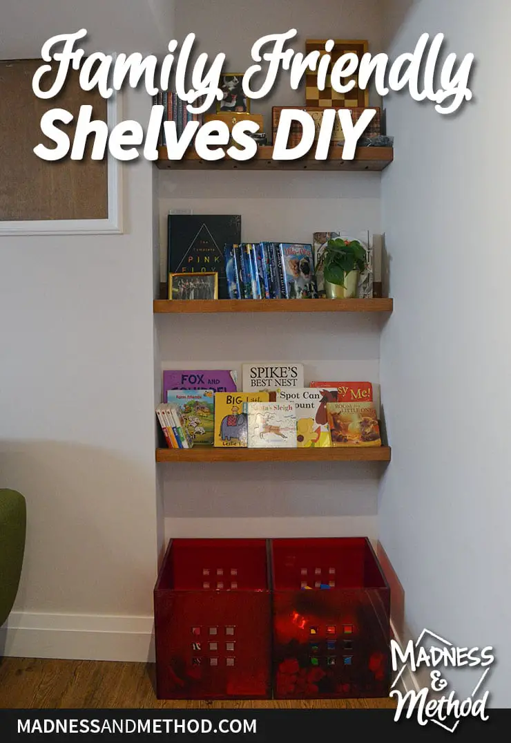 family friendly shelves diy