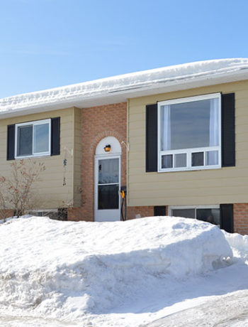 beige raised ranch exterior