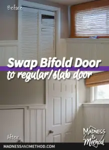 swap bifold door before after