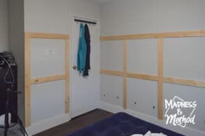 wainscoting around doorway