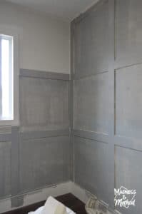 wainscoting feature wall