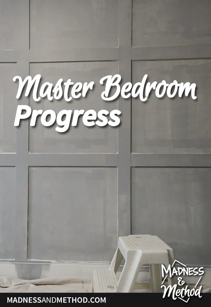 master bedroom progress