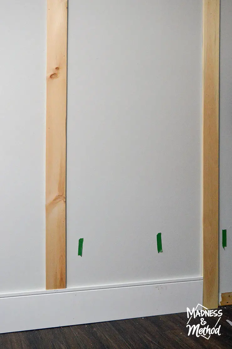 vertical batten on wall