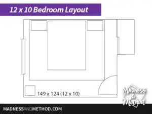 10 x 12 bedroom layout