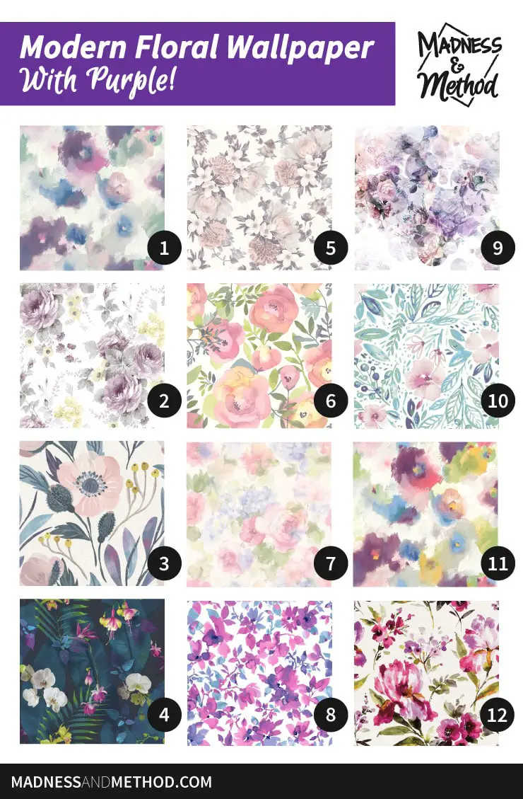 modern floral wallpaper