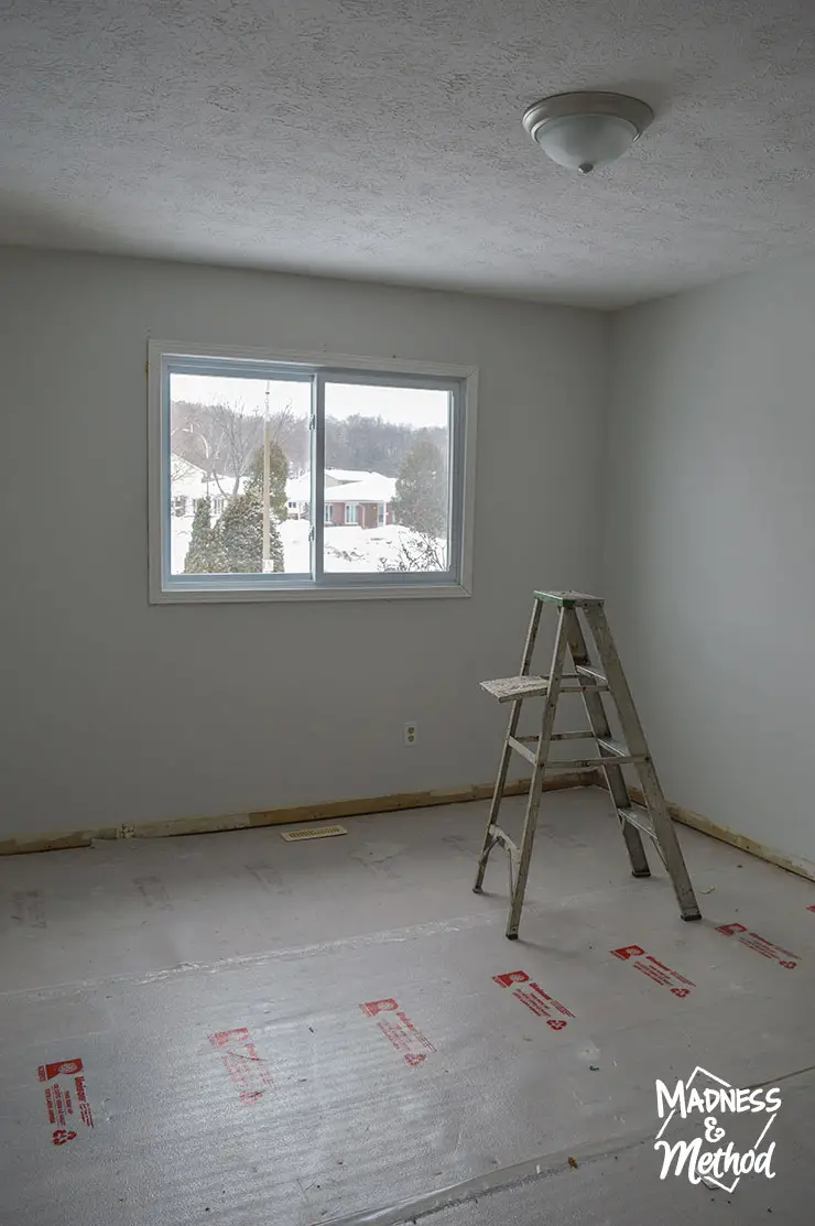 empty master bedroom