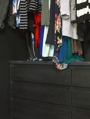 black dresser black closet