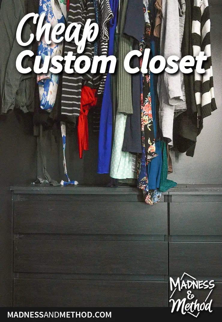 cheap custom closet