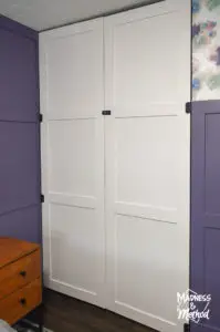 installed closet doors