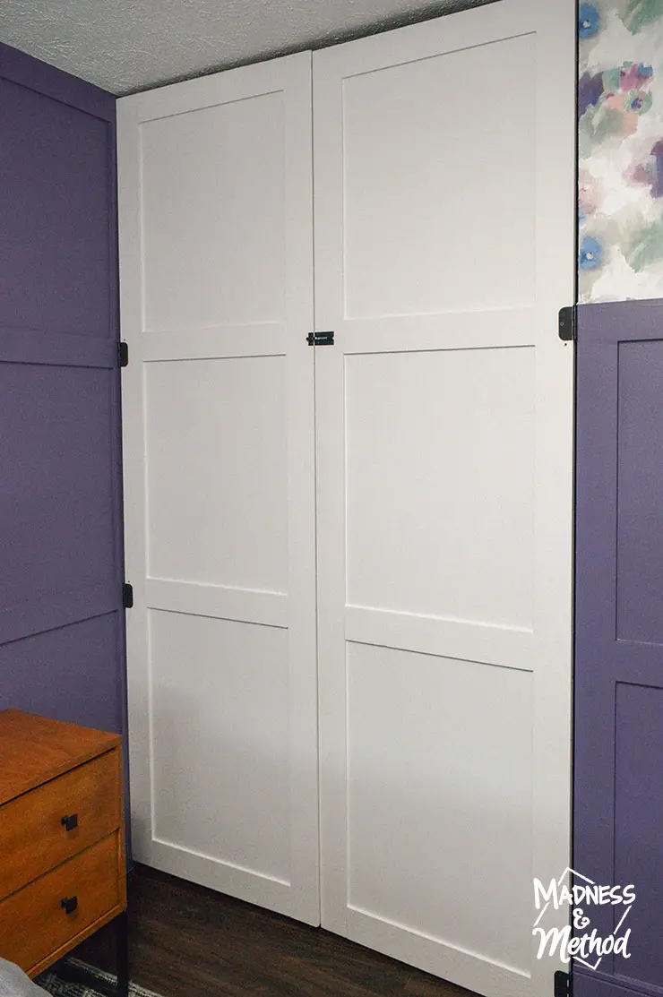 installed closet doors