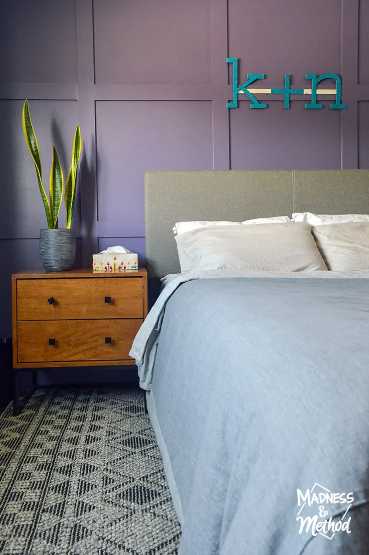 purple master bedroom