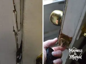 cracked door