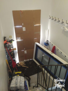 cardboard temporary door