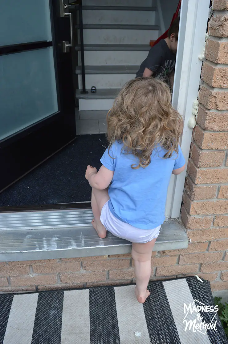 tall step into house