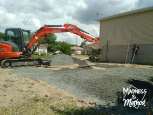 digging garage hole