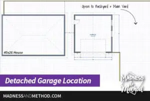 detached garage layout