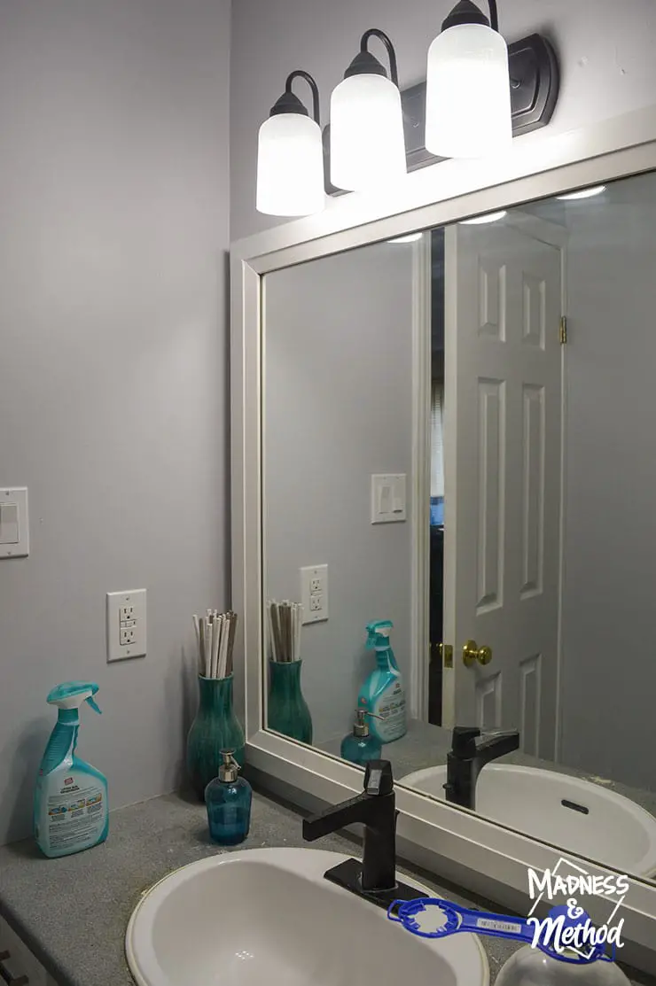 painted bathroom vanity