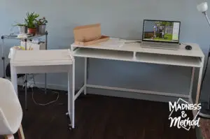 new desk compared to old