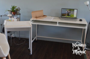 new desk compared to old