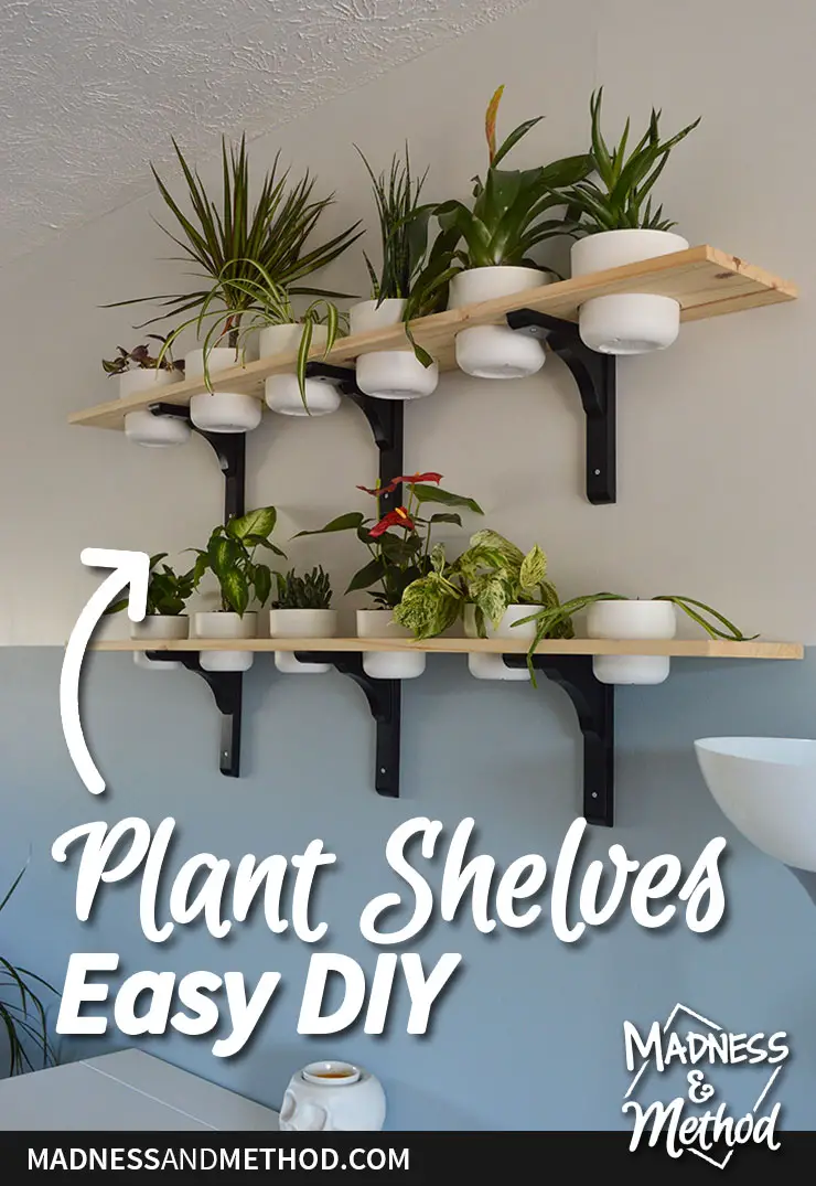 plant shelf diy