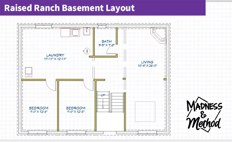 raised ranch home tour basement layout