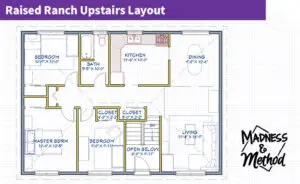 raised ranch home tour upstairs layout