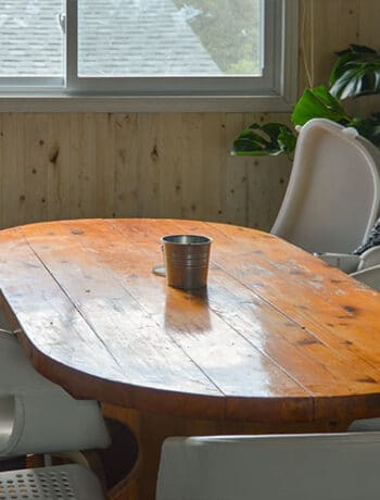 pine oval table