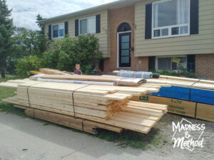 wood delivery for garage