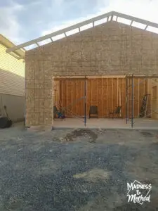 detached garage construction