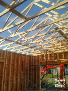 garage roof construction