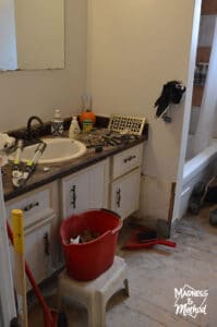 bathroom after demo