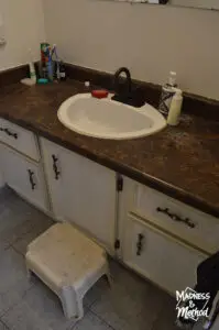 outdated bathroom vanity