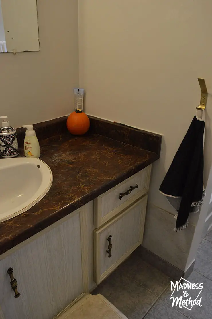 pumpkin in bathroom