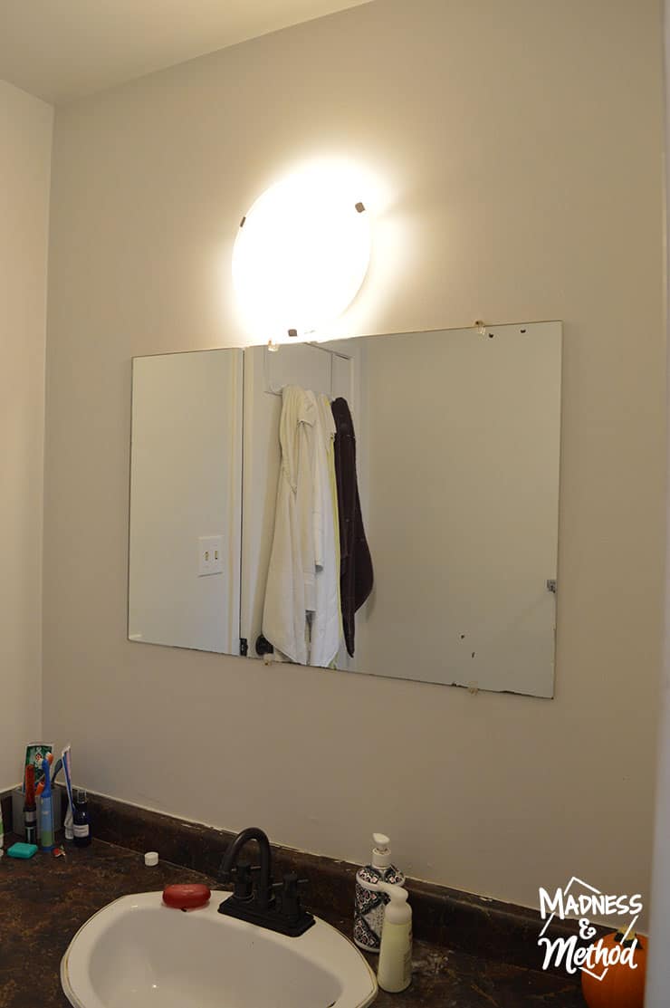 bathroom mirror