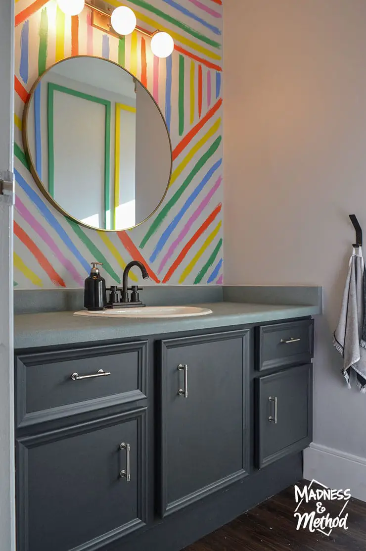 rainbow bathroom