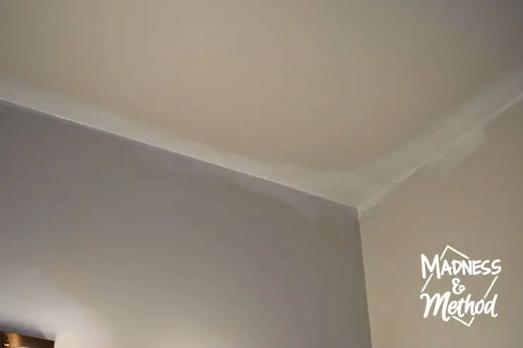 cutting in ceiling paint