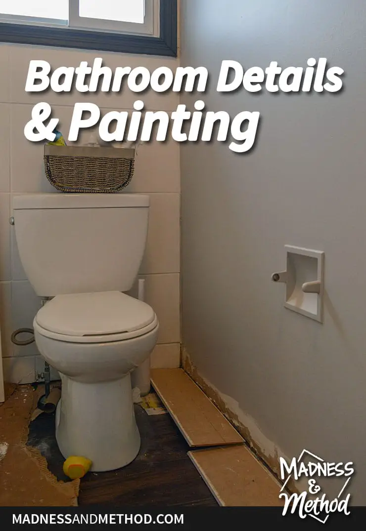 bathroom details and painting graphic