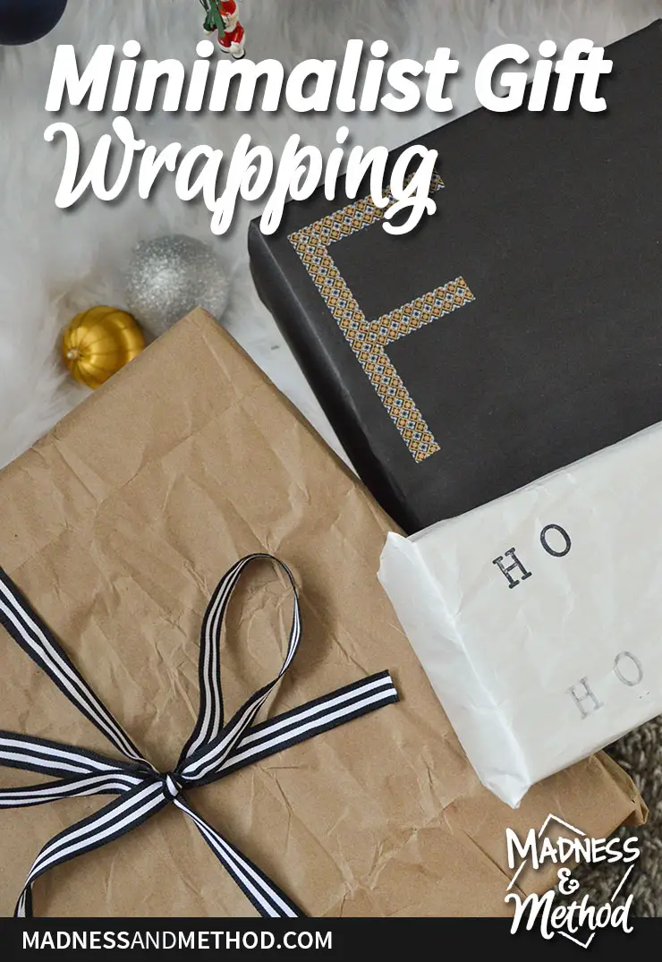 minimalist gift wrapping graphic