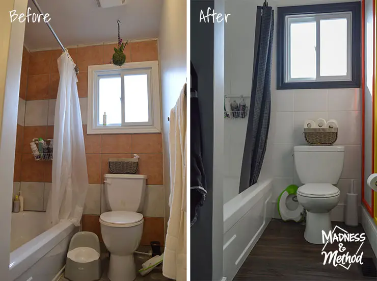 bathroom tiles before after