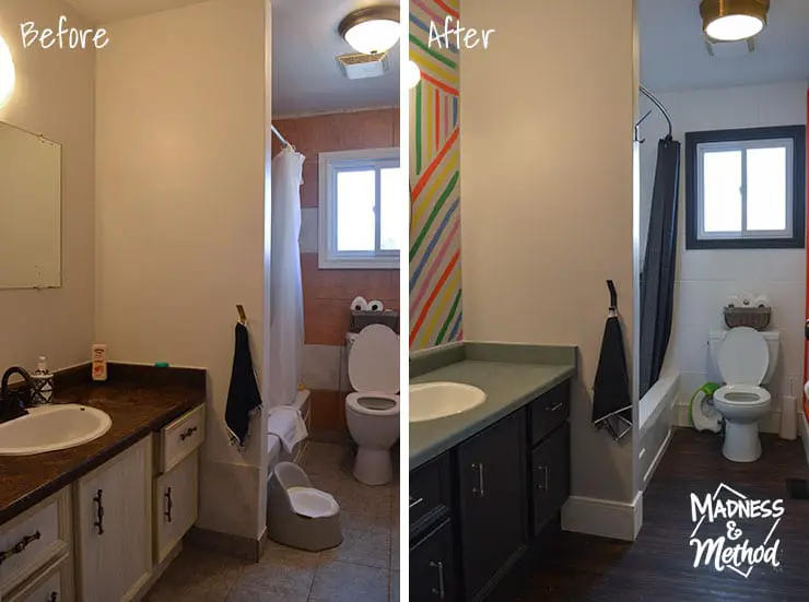 bathroom before after