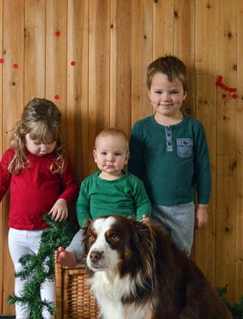 kids christmas photo