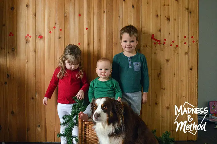 kids christmas photo