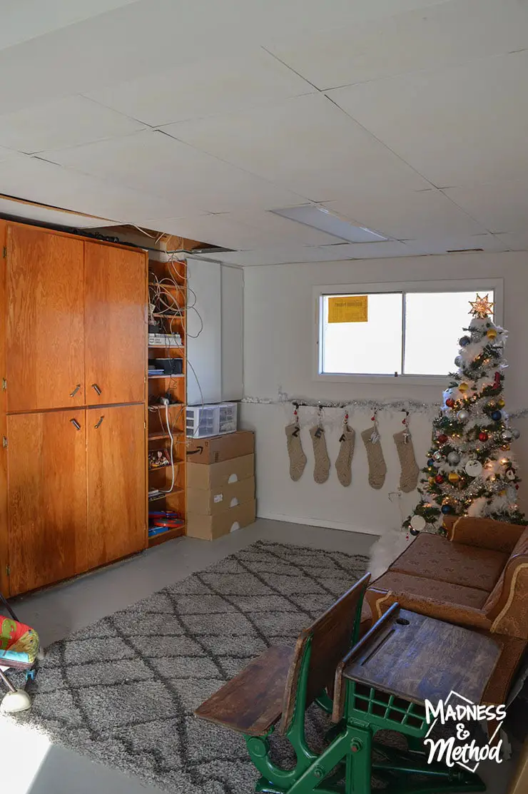 basement living room